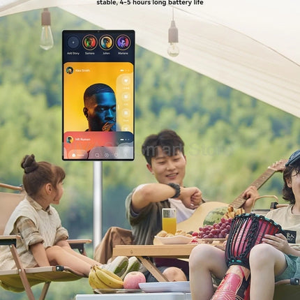 21.5 Inch Touch Screen Study Outdoor Android system 8G+128G Portable Rotatable 8-core Smart TV 6000mAH Battery-power Movable