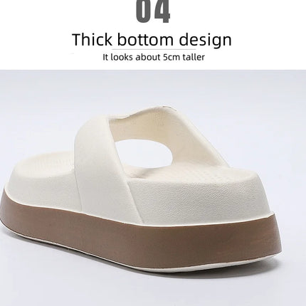 Woman flip flops Popular Design Shoes 2024 trend Casual Platform Sandals non-slip Outdoor slippers Unique features Flat sandals