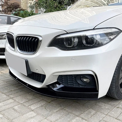 For BMW 2 Series F22 F23 M235i M240i M-Sport 2014 To 2019 Car Spoiler Cover Guard Deflector Lips Front Bumper Splitter Diffuser