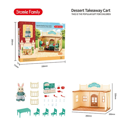 2025 New simulation furniture toys gift simulation room forest family small west