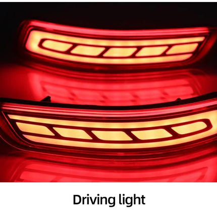 2Pcs LED Rear Bumper Reflector Lamp Driving Warning Light Brake Stop Light Turn Signal Light For Toyota Corolla Altis 2014-2018