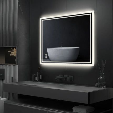 LUVODI Illuminate LED Backlight Bathroom Mirror Frameless Dimmable Defog Bath/Shower/Shaving Mirror