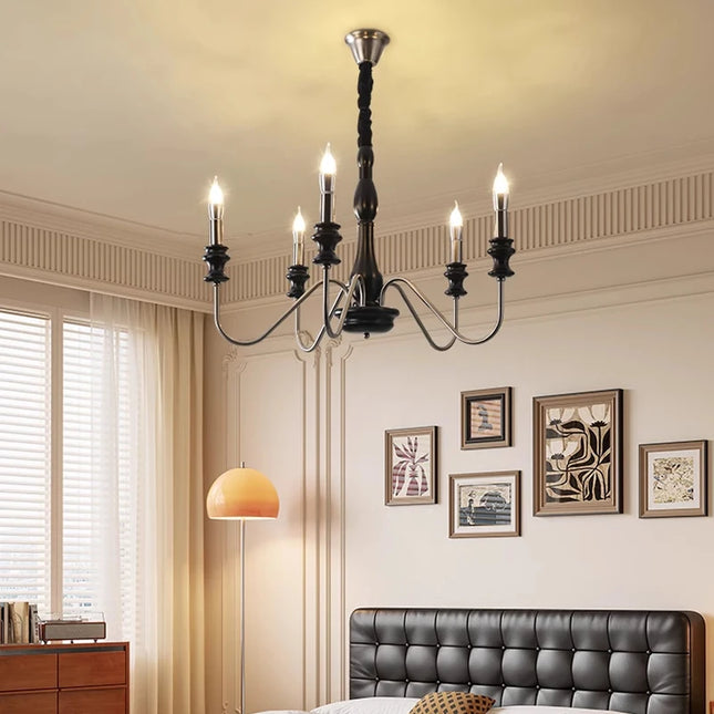 Chandliers Luxury  European Style Crystal Pendant Lamp White Candle Lamp Living Room Restaurant Bedroom Wedding Chandelier