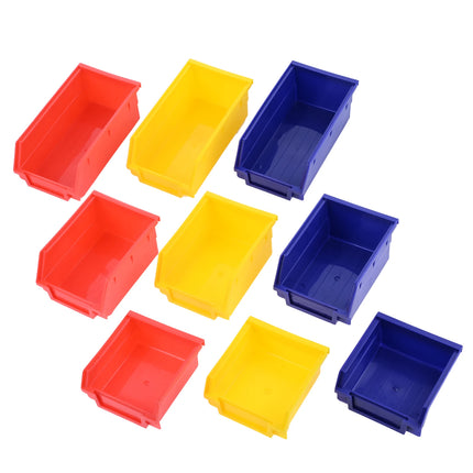 ABS Stackable Storage Bins Organizer Tool Box Containers Stacking Garage Pegboard Bin Hanging Basket Component Storage Box 1pc