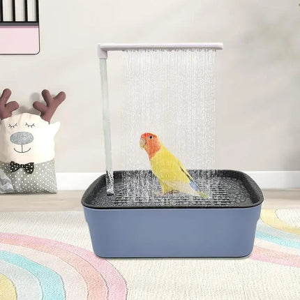 Parrot Automatic Bathtub Bird Bath Circulating Water Shower Parrot Circulation Shower Pet Bird Bathtub Bird Cleaning Bath Tub ﻿