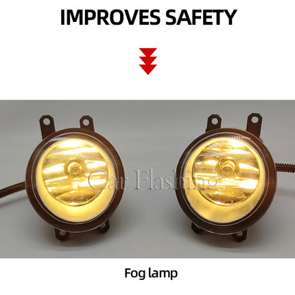 Car LED Fog Light For Toyota Vios Yaris Sedan 2013 2014 2015 2016 2017 with Wires Switch Harness Kit angel eyes Fog lamp cover