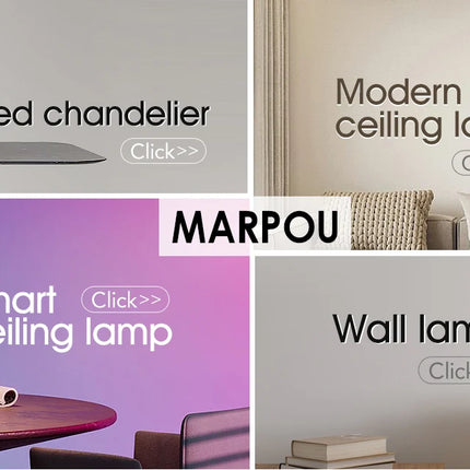 MARPOU RGB Ceiling Lamps  Smart Modern Ceiling Lighting AC 220V Music Remote Application Control Bluetooth Speaker Indoor Decor