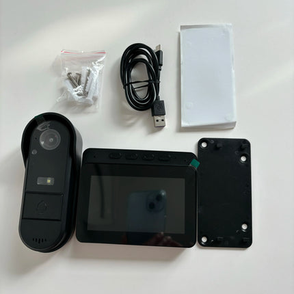 Wireless Intercom Doorbell Night HD Vision 4.3in IPS Screen Waterproof Doorbell Camera Smart Home Security Video By Bell