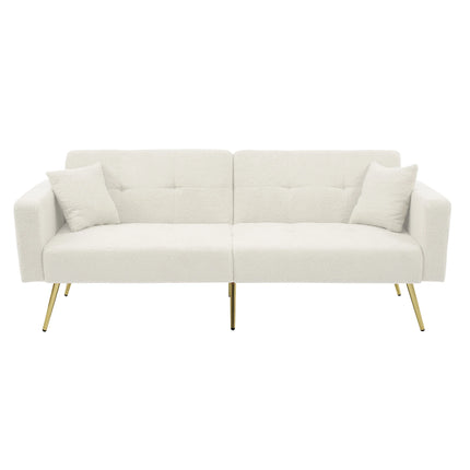 Sofa with Bed Function Adjustable Angle Backrest Modern Sofa Bed