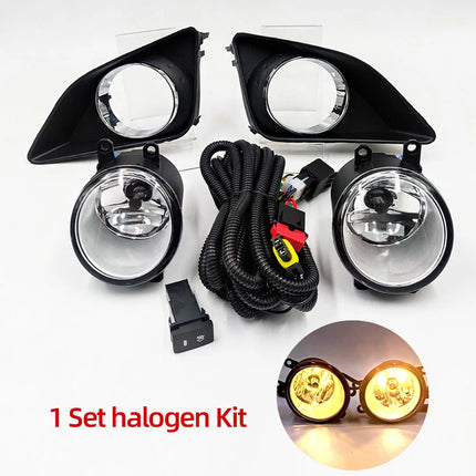 1 Set For Toyota Corolla 2008 2009 2010 Led Fog Lights Fog Lamp Assembly Fog Light Cover Grill Headlight Foglights Frame Frames