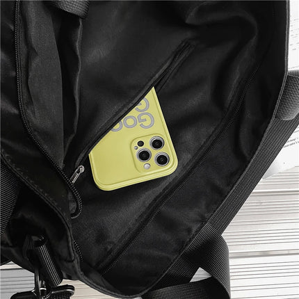 Waterproof Women Travel Handbag Large Capacity Ladies Messenger Bag Solid Color Female Crossbody Nylon Shoulder Bag Women