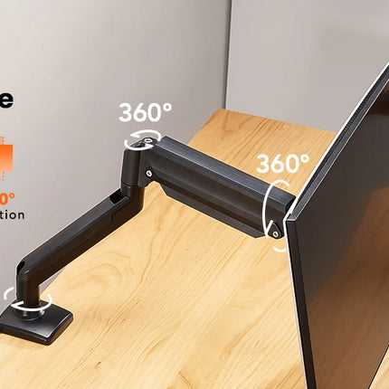Single Monitor Bracket Up To 32 Inches And 19.8 Lbs Per Screen Computer Desk Mount Stand Adjustable Gas Spring