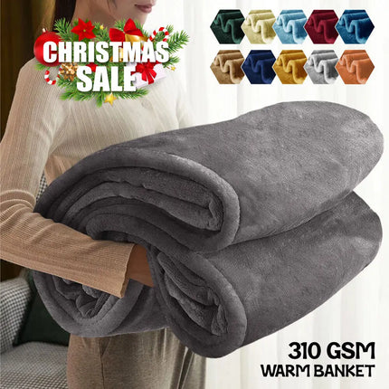 Fleece Blanket Throw Lightweight Plush Fuzzy Cozy Soft Blankets and Throws