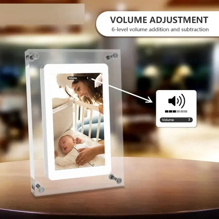 5inch Acrylic Picture Motion Frame Cuttest Gift -4G Memory Volume button/ Speaker Inside / Type C Cable