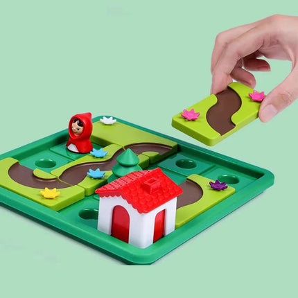 Riding Hood Smart Hide&Seek Board Games With Solution Skill-Building Puzzle Logic Game