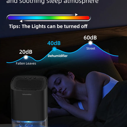 1pc 1000ml Portable Dehumidifier for Home Office and RV Eliminate Damp Mold and Moisture Easy to Use and Energy Efficient