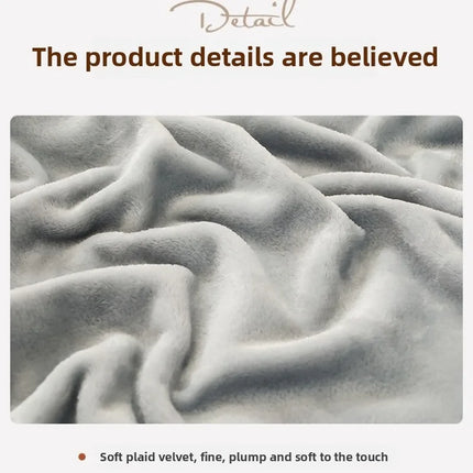 Ultra-Soft Thickened Flannel Fleece Blanket Plush All-Season Cozy Throw