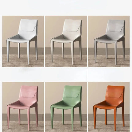 Leather Meeting Sedentary Dining Chair Luxury Backrest Comfortable Simple Dining Chair Hotel Restaurant Cadeiras Home Furniture