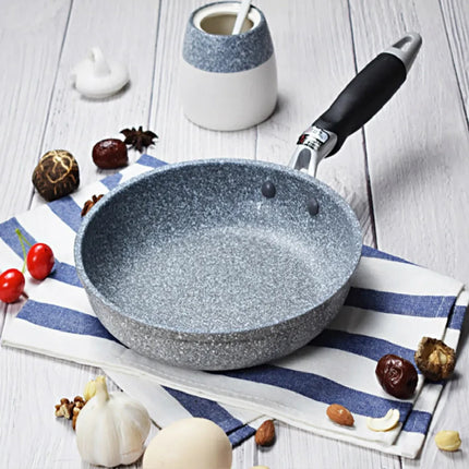 Durable Stone Frying Pan28/26/24/20cm Wok Non-stick Pan Skillet Cauldron Induction Cooke
