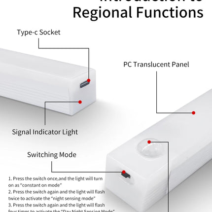 Sensor Night Light Wireless Rechargeable Led Night Lights kitchen.