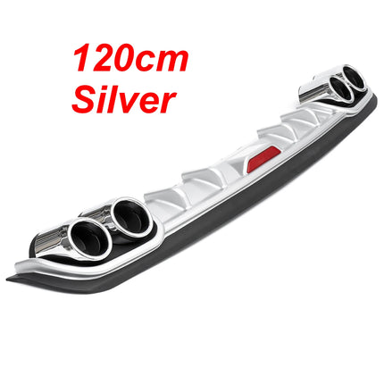 Universal 118cm/128cm Rear Diffuser Bumper Lip Spoiler Car Rear Spoiler Diffuser For VW Golf For BMW for Mercedes Benz