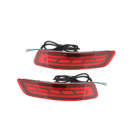 2Pcs LED Rear Bumper Reflector Lamp Driving Warning Light Brake Stop Light Turn Signal Light For Toyota Corolla Altis 2014-2018