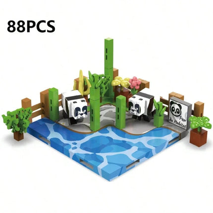 My 3D World Magnetic Building Blocks, Zoo Series Children's DIY Magnetic