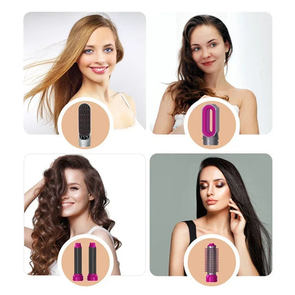 5 in 1 Hairdryer Multi-function hair straightener