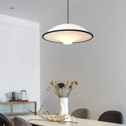 Denmark Black Side White Acrylic Pendant Lamp For Dining Room  Island Suspension Chandelier Hanging Light