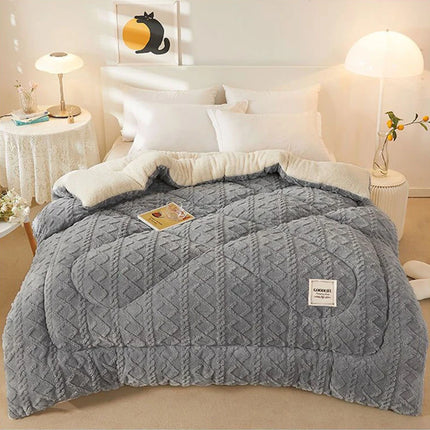 Winter Warm Blanket for Bed Artificial Lamb Cashmere Weighted Blankets Soft