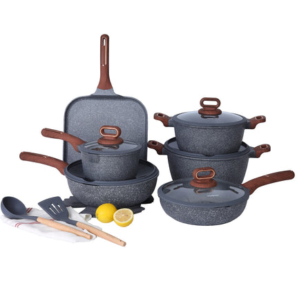 DONNOR Ceramic Cookware Sets Pots and Pans Set Nonstick  Induction Cookware Kitchen Cooking