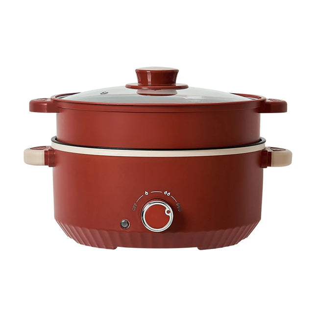 220V 3L Electric Cooking Pot Non-stick Household Multi Cooker Home Frying Machine Electric Hot Pot 24CM Diameter