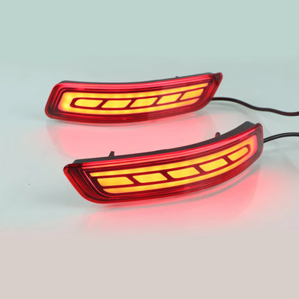 2Pcs LED Rear Bumper Reflector Lamp Driving Warning Light Brake Stop Light Turn Signal Light For Toyota Corolla Altis 2014-2018
