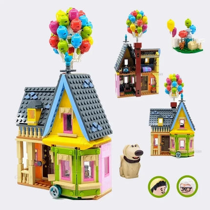 LEG0 Up House Building Blocks Movie Travels Of Flying House Construction