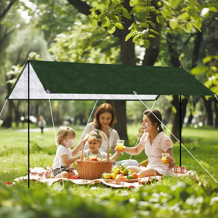 5x4m 4x3m 3x3m Large Waterproof Tarp Camping Tent Outdoor Shade Sail Ultralight Garden Canopy Awning Tourist Beach Sun Shelter
