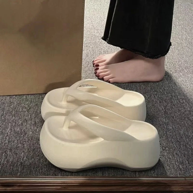 Women's flip-flops Casual Korean style Platform sandals comfortable non-slip women's beach shoes EVA soft soled Women's Slippers