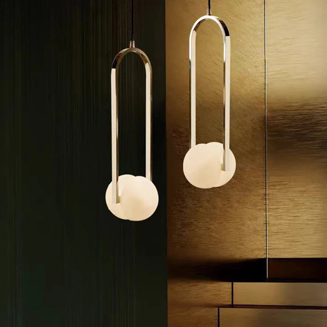 Modern Creative Iron Glass Decorative LED Golden Chandelier Bedroom Study Dining Room Bar Counter Lighting Fixtures Dropshipping