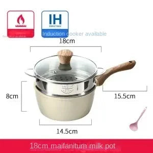 Frying Pan Maifan Wooden Handle.