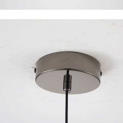 Luxury Black Round Natural Stone Pendant Lamp