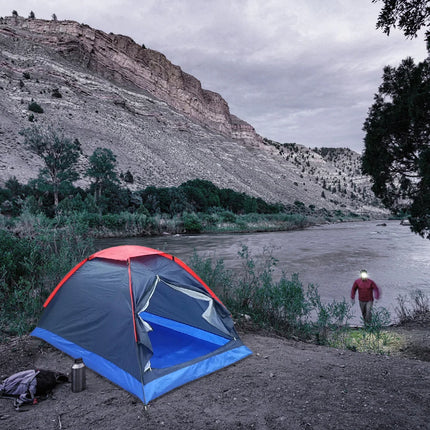 2 People Outdoor Travel Camping Single Layer Tent with Bag for Outdoor Camping