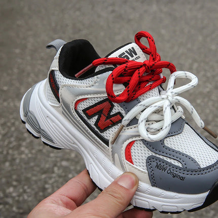 Todder Boys Mesh Shoes for Spring Autumn Children Causal Sneaker White Kid boy and girl outdoor shoes Color Mixed Student Shoes