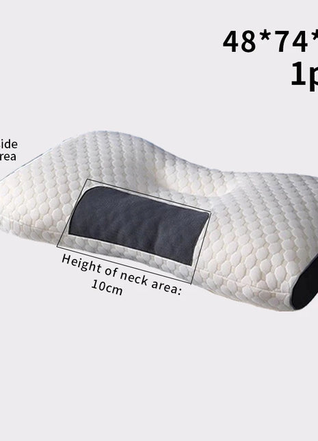 2024 New Neck Pillow Help Sleep And Protect The Neck Cervical Orthopedic Household Soybean Fiber Massage SPA Pillow For Sleeping