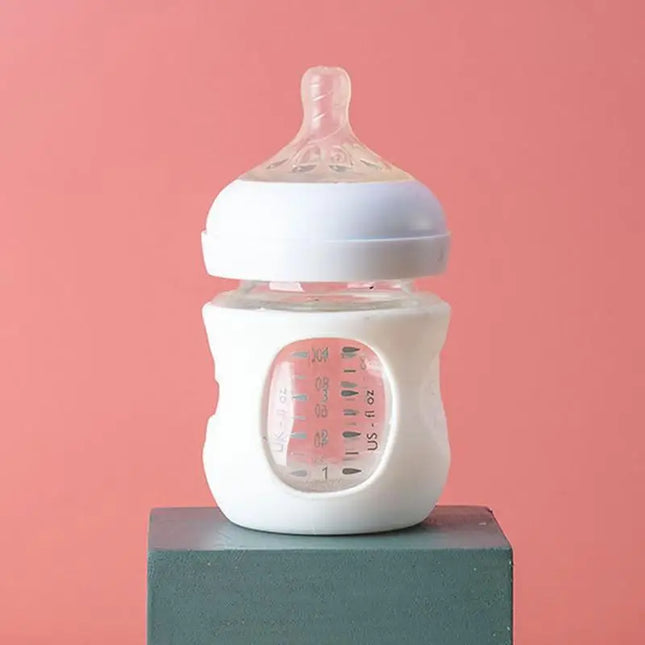 Baby Bottle Sleeve Covers Silicone Baby Bottle Sleeve Food Grade Silicone Thermal Insulation Safe Milk Bottle Fall Protection