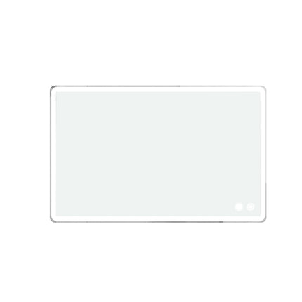 Round Bathroom Mirror with LED Lights Wall-mounted Anti-fog Mirror Light Touch Switch Color Temperature Adjustable Stepless Dimm