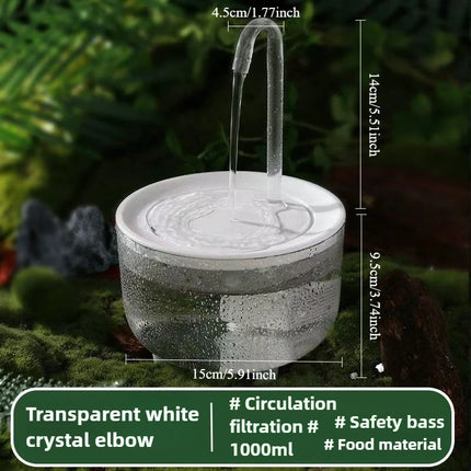 Auto Circulating 2-in-1 Parrot Bath & Pet Water Fountain Drip-Free Design for Small Pets USB Powered  pet toys  bird toys