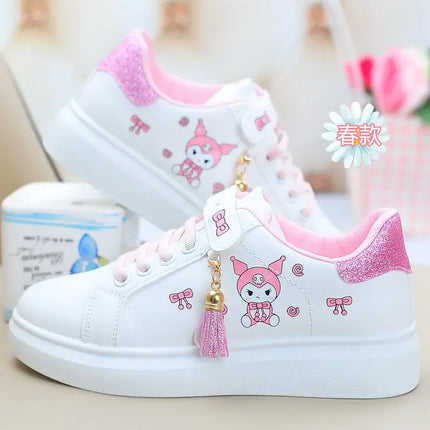 Sanrio hello kitty  spring autumn non-slip net shoes girl casual shoes