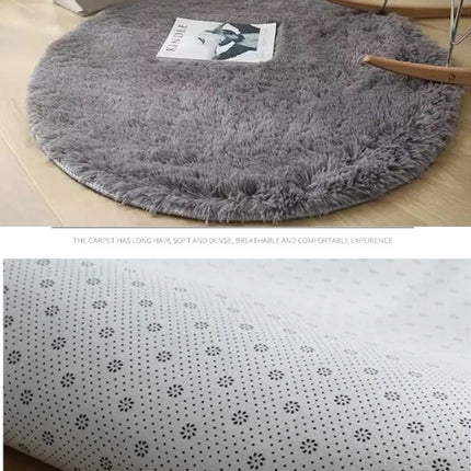 Plush round carpet living Room Decoration Children's Bedroom fluffy white carpet
