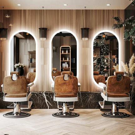 LUVODI Led Lighted Bluetooth Bathroom Mirror Backlit Illuminate Dimming Vanity Mirror with Time Date Display Anti-fog