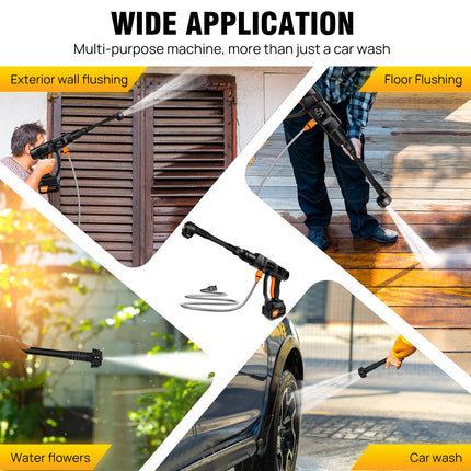 Brushless 21V Electric High Pressure Washer Cordless Efficient Car Garden