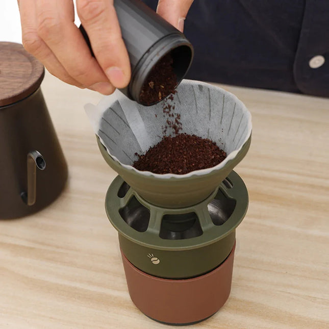 Collapsible Coffee Filter Portable Silicone Drip Coffee Tea Holder Funnel Basket Reusable Tea Pot Cake Cup Coffee Filter Dripper